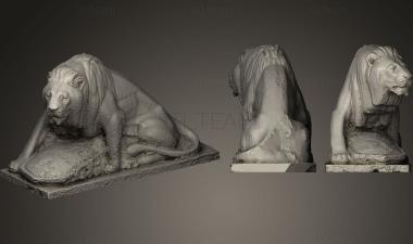 3D модель Крадущийся лев (STL)